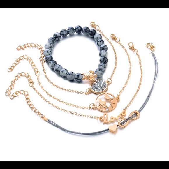 Set of 5 Braclets - Picture 2 of 8